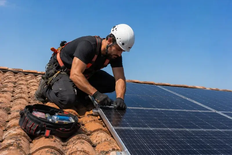 Maintenance et monitoring de panneaux solaires à Clarac
